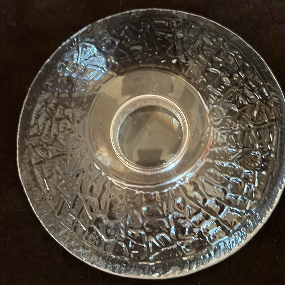 🎁 ORREFORS SWEDISH LEAD CRYSTAL VTG ART GLASS. EX CONDITION 5 1/2” in diameter.
